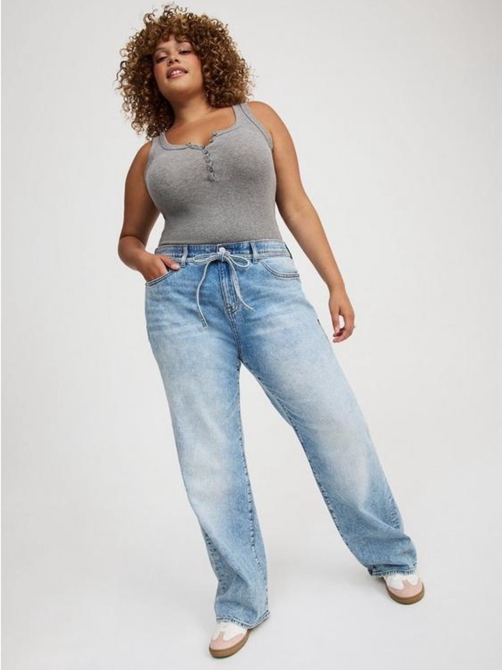 Torrid High-Rise Baggy Tie-Waist Jean, Sz 24R